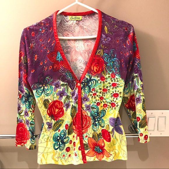 Cartise Ladies two piece top set, multiple color - Picture 2 of 8